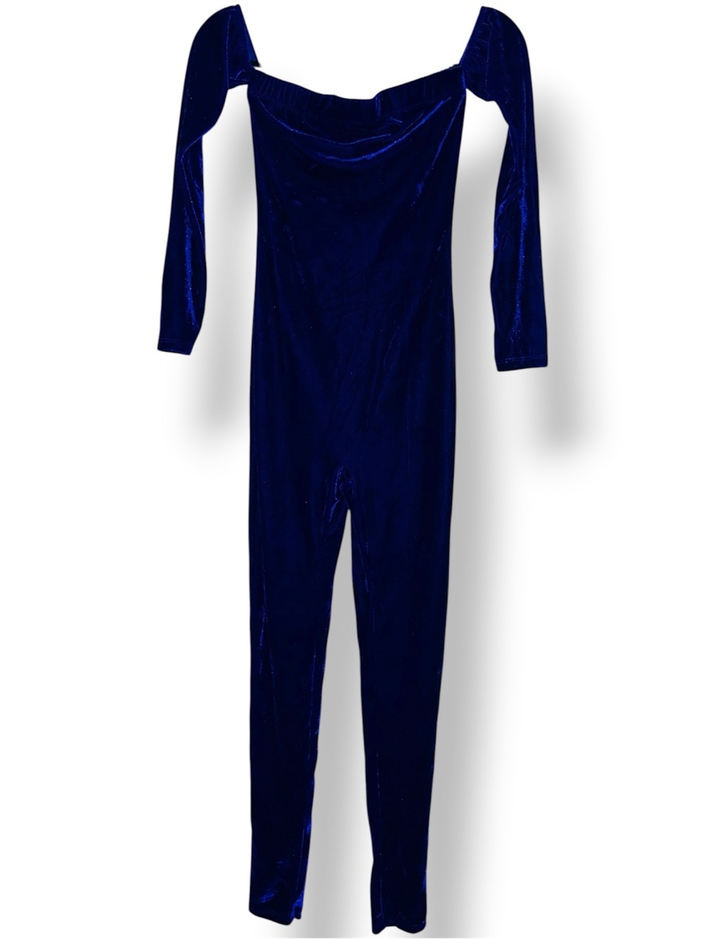 Fashion Nova Royal Blue Velvet Top